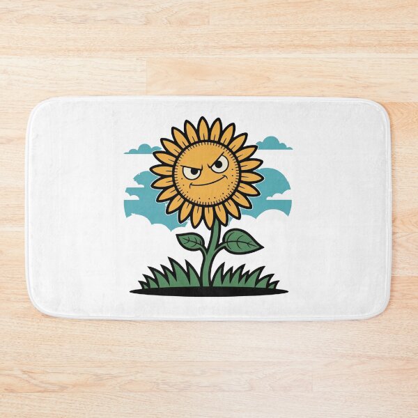 Item preview, Funny Angry Sunflower Cartoon Design designed and sold by MonkiFlipp.