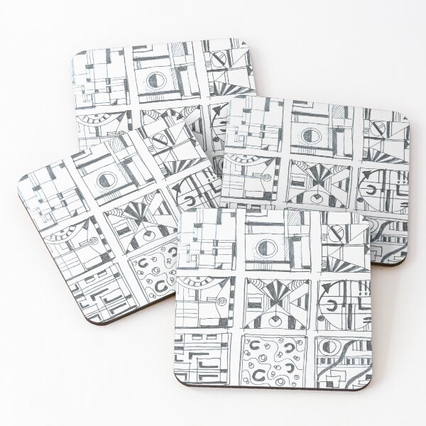 Item preview, abstract squares designed and sold by Tereza Pilar  Art.