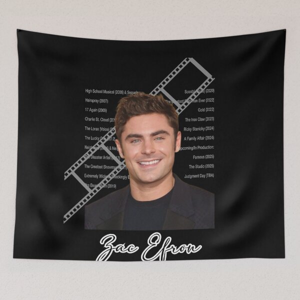 Item preview, Zac Efron Fan Merch - Version 1 designed and sold by WhiteShirtGuy.