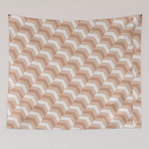 Item preview, Beautiful Herringbone Retro Groovy Minimalistic Abstract Geometric Pattern designed and sold by RoyalStarsPatts.