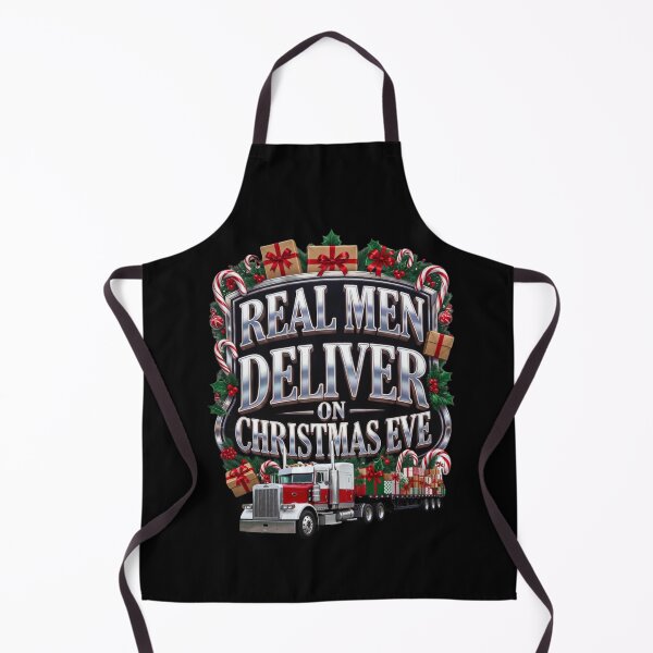 Item preview, Real Men Deliver, On Christmas Eve designed and sold by RisingWolfStudio.