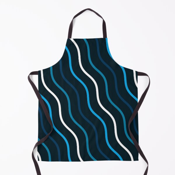 Item preview, Cute Dark Theme Wavy Line Stripes Abstract Geometric Pattern designed and sold by RoyalStarsPatts.