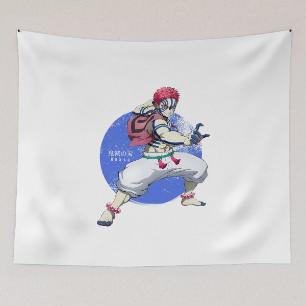 Item preview, Martial Demon Warrior – Blue Striped Fighter Anime Artwork designed and sold by lamiarte.