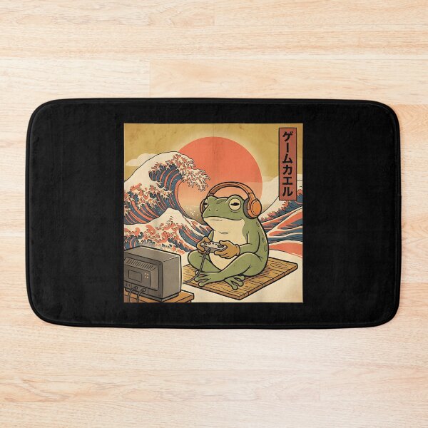 Item preview, Gaming Frog Ukiyo-e Japanese Gamer Anime designed and sold by JohnBrightIdeas.