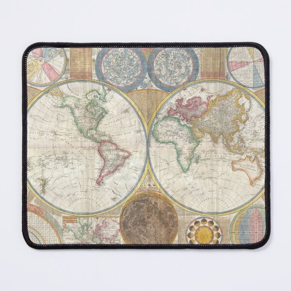 Item preview, Vintage World Map designed and sold by NoisyNosyNancy.