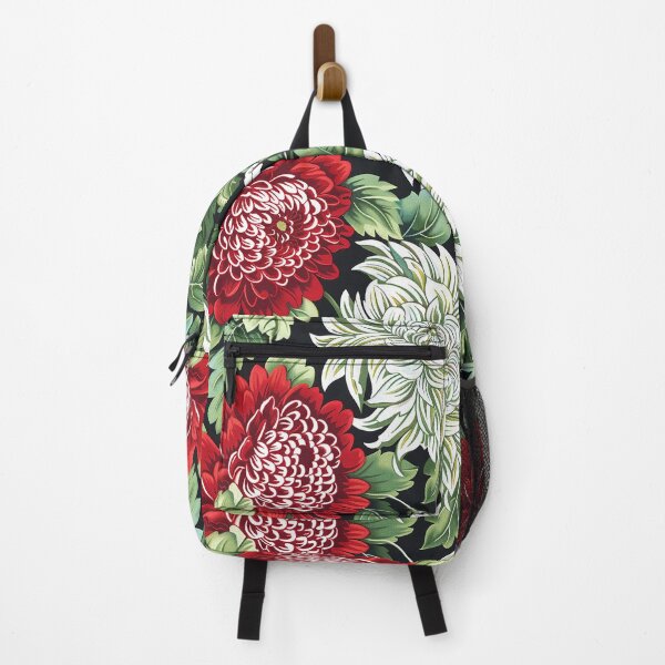 Item preview, Beautiful Green Red Flower Floral Pattern designed and sold by RoyalStarsPatts.