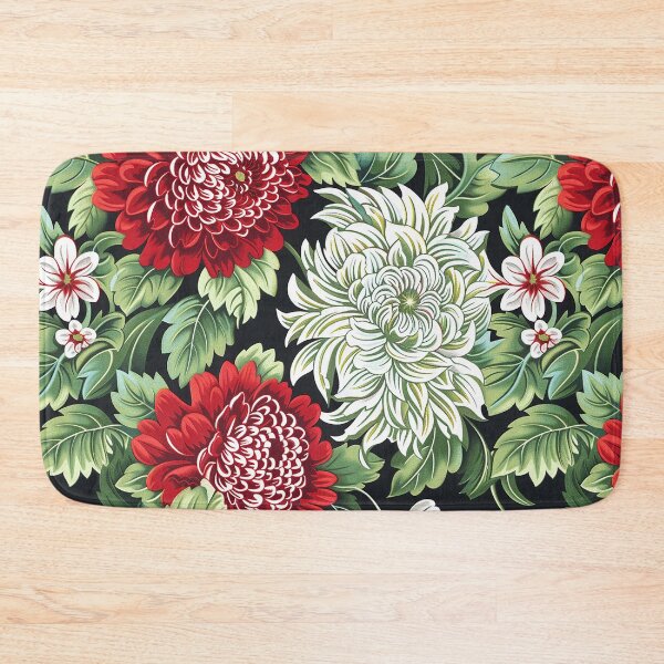 Item preview, Beautiful  Green Red Flower Floral Pattern designed and sold by RoyalStarsPatts.