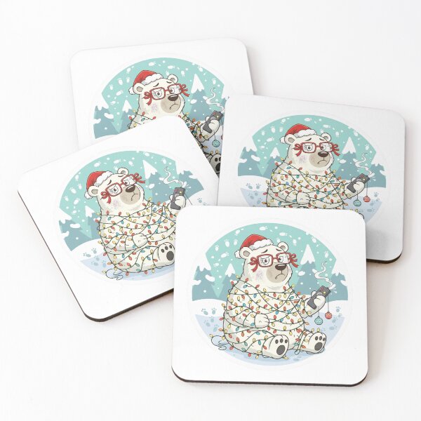 Item preview, Christmas - Bear Christmas Stickers designed and sold by PYXOO.