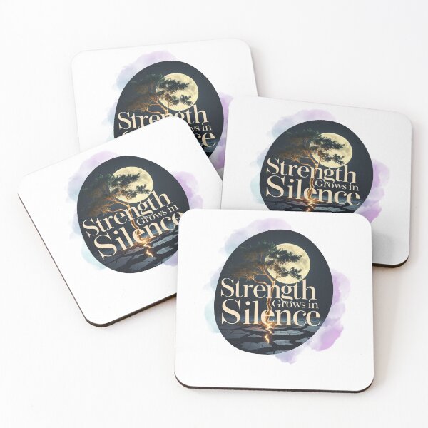 Item preview, Strength Grows In Silence designed and sold by SloganSauce.