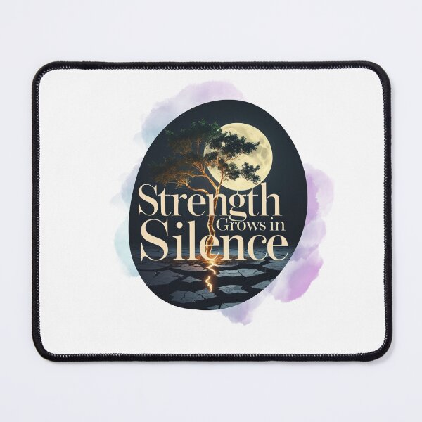 Item preview, Strength Grows In Silence designed and sold by SloganSauce.