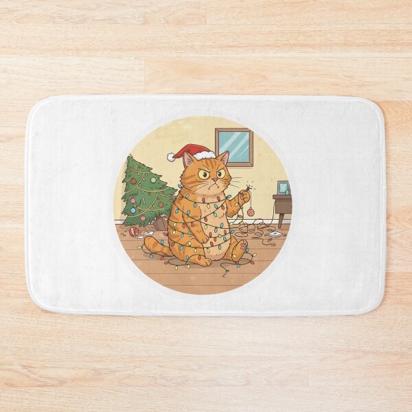 Item preview, Christmas - Cat Christmas stickers designed and sold by PYXOO.