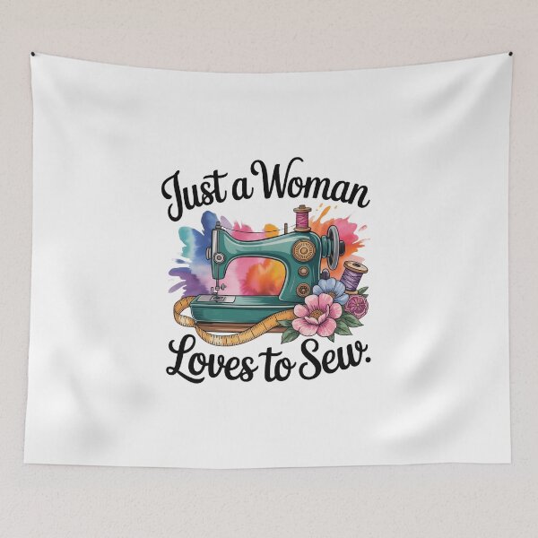 Item preview, Just a Woman Loves to Sew designed and sold by jkrphoto.