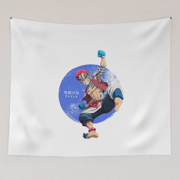 Item preview, Martial Demon Warrior – Blue Striped Fighter Anime Artwork designed and sold by lamiarte.