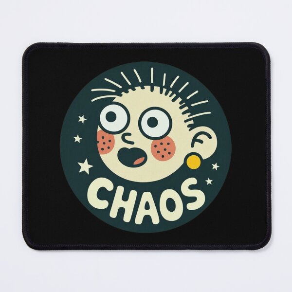 Item preview, Funny Chaos Cartoon Face Design designed and sold by MonkiFlipp.
