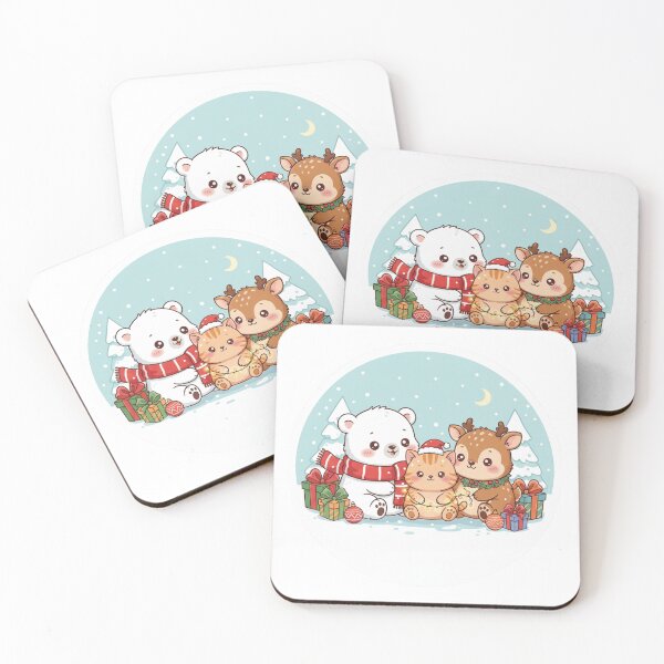 Item preview, Christmas - Christmas stickers cat reindeer designed and sold by PYXOO.