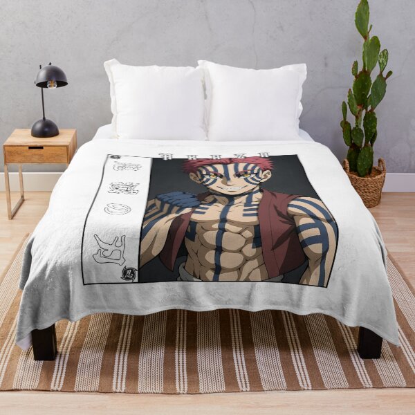 Item preview, Martial Demon Warrior – Blue Striped Fighter Anime Artwork designed and sold by lamiarte.