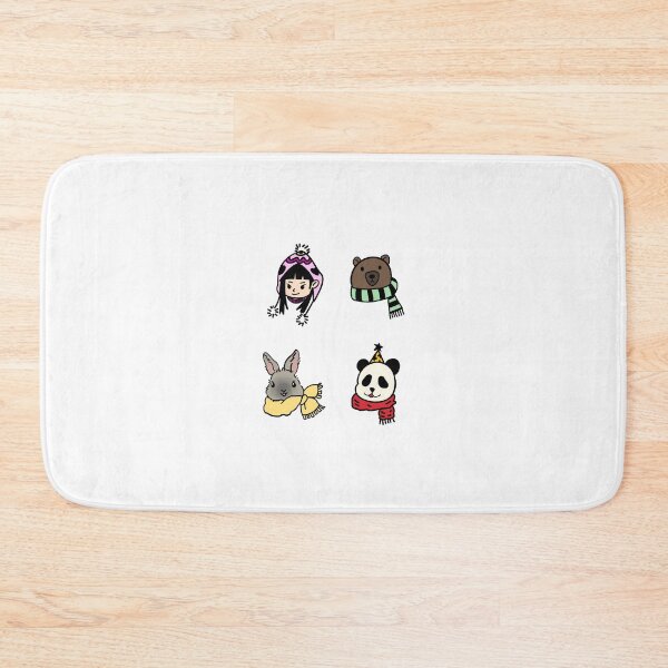 Item preview, Cute Cartoon Avatars: Girl, Bear, Rabbit & Panda designed and sold by AmberPeng.