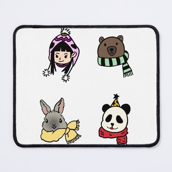 Item preview, Cute Cartoon Avatars: Girl, Bear, Rabbit & Panda designed and sold by AmberPeng.