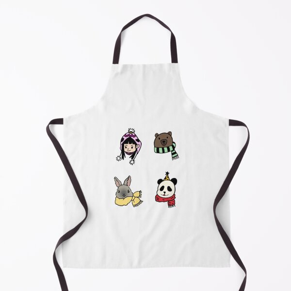 Item preview, Cute Cartoon Avatars: Girl, Bear, Rabbit & Panda designed and sold by AmberPeng.