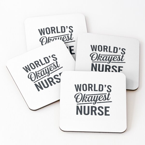 Item preview, world's Okayest Nurse designed and sold by belladesign7.