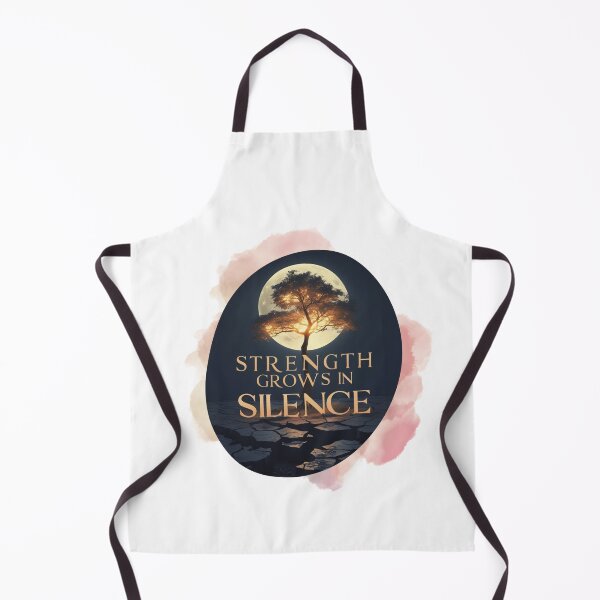 Item preview, Strength Grows In Silence deep slogan designed and sold by SloganSauce.