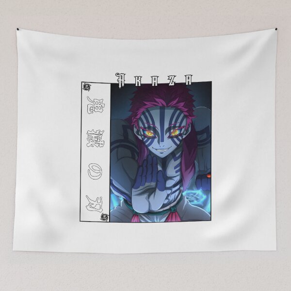 Item preview, Martial Demon Warrior – Blue Striped Fighter Anime Artwork designed and sold by lamiarte.