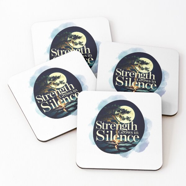 Item preview, Strength Grows In Silence aesthetic design designed and sold by SloganSauce.