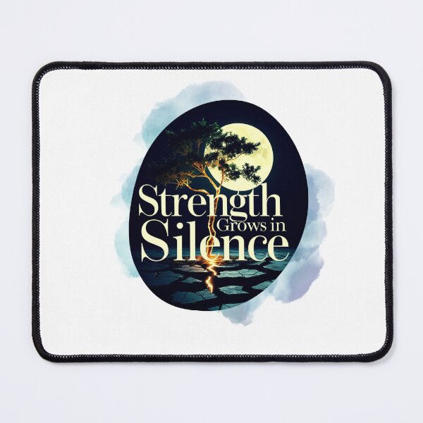 Item preview, Strength Grows In Silence aesthetic design designed and sold by SloganSauce.