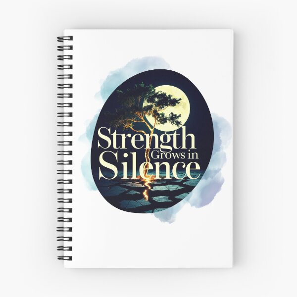 Item preview, Strength Grows In Silence aesthetic design designed and sold by SloganSauce.