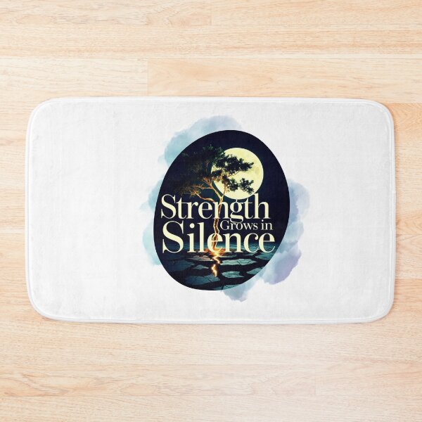 Item preview, Strength Grows In Silence aesthetic design designed and sold by SloganSauce.