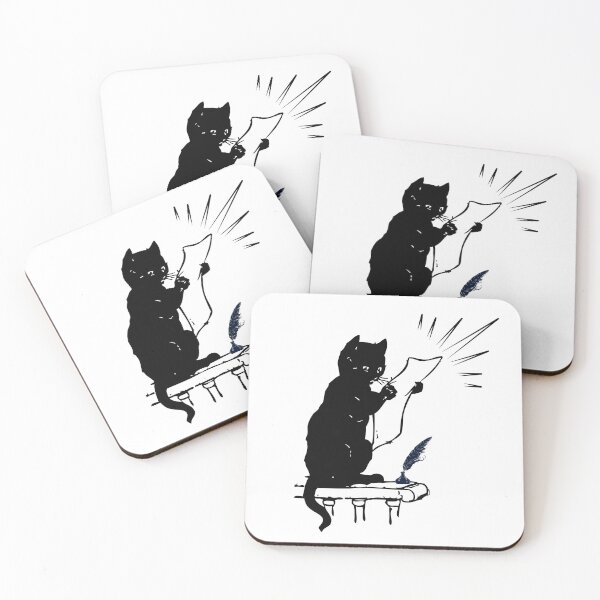 Item preview,  Funny Black Cat Literature Design for Cat Lovers & Book Fans designed and sold by ice-apparel.