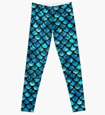 Meerjungfrau-Skalen - Türkisblau Leggings