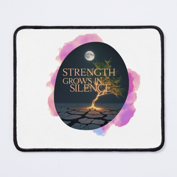 Item preview, Strength Grows In Silence healing energy designed and sold by SloganSauce.