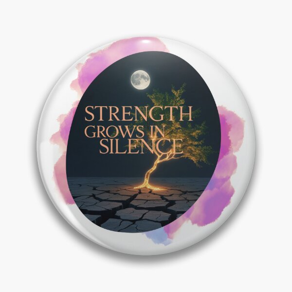 Item preview, Strength Grows In Silence healing energy designed and sold by SloganSauce.