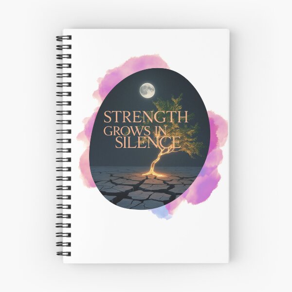 Item preview, Strength Grows In Silence healing energy designed and sold by SloganSauce.