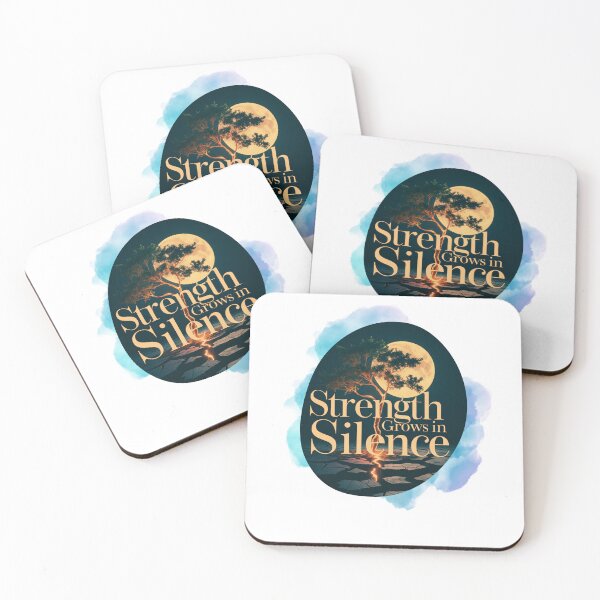 Item preview, Strength Grows In Silence quiet power designed and sold by SloganSauce.