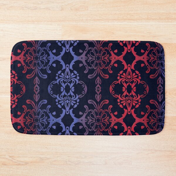Item preview, Beuatiful Red Blue Floral Batik Pattern- Floral Pattern -  Cute designed and sold by RoyalStarsPatts.