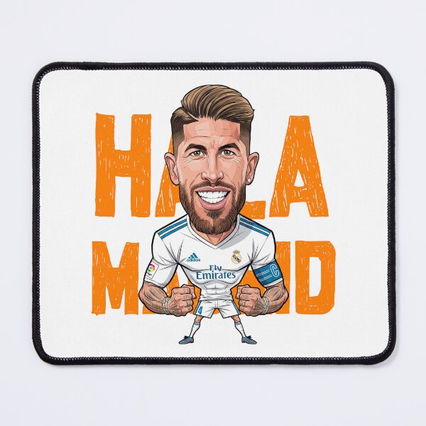 Item preview, Hilarious caricature of Sergio Ramos Hala Madrid designed and sold by vectorlove.