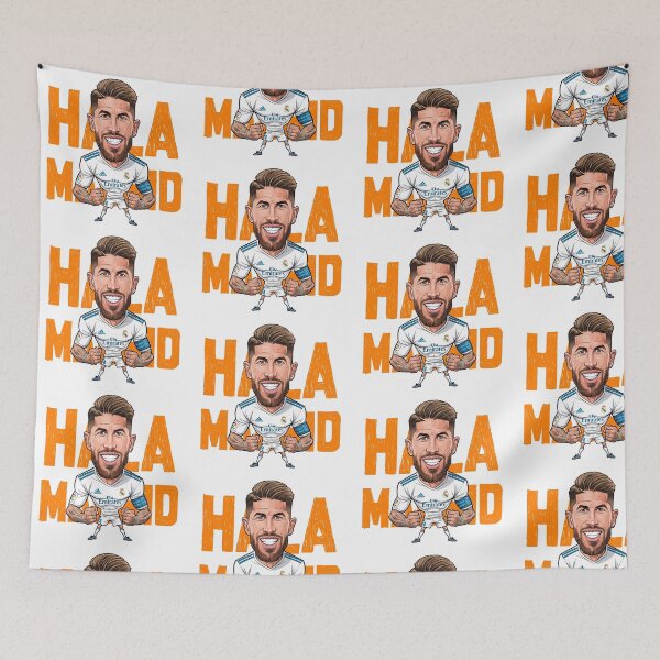Item preview, Hilarious caricature of Sergio Ramos Hala Madrid designed and sold by vectorlove.