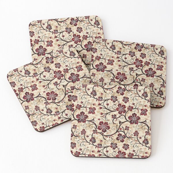 Item preview, Beautiful Batik Pattern- Floral Retro- Cute Flower designed and sold by RoyalStarsPatts.