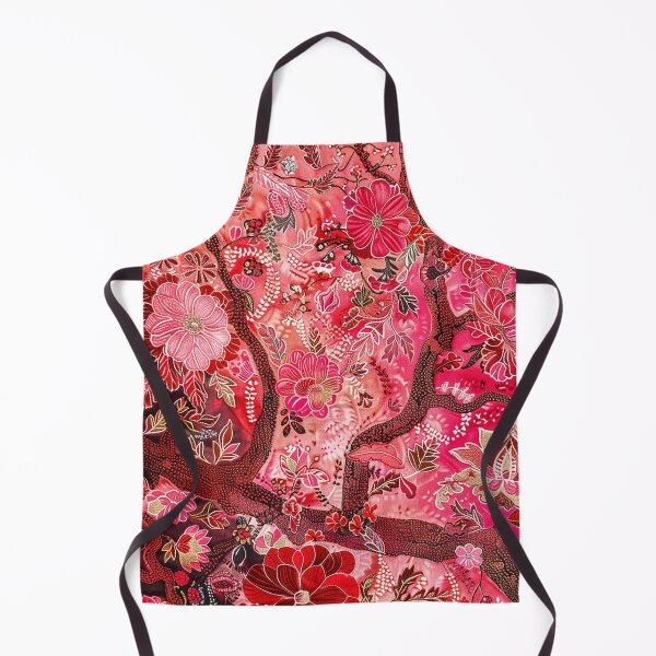 Item preview, Cute Retro Floral Batik Pattern- Little Flower Bouquet - Pink designed and sold by RoyalStarsPatts.