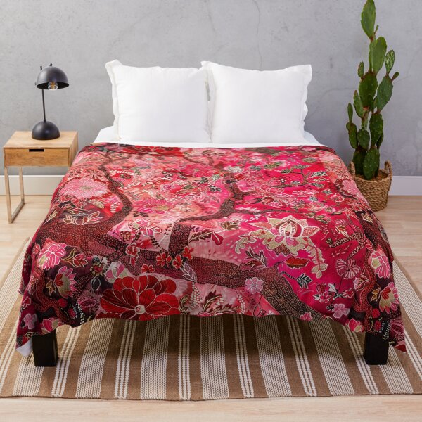 Item preview, Cute Retro Floral Batik Pattern- Little Flower Bouquet - Pink designed and sold by RoyalStarsPatts.