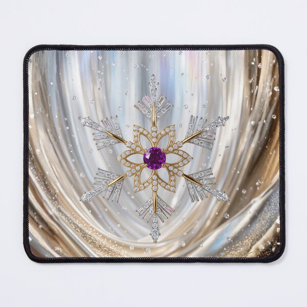 Item preview, Amethyst and Diamonds Snowflake ❄️アメジストとダイヤモンドの雪の結晶 ❄️ designed and sold by CamillaCreation.