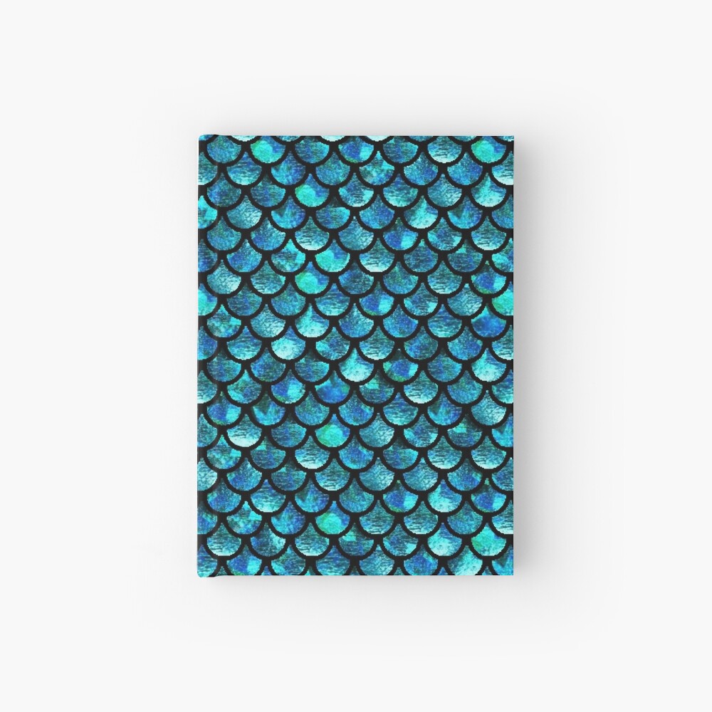 Mermaid Scales - Turquoise Blue Hardcover Journal