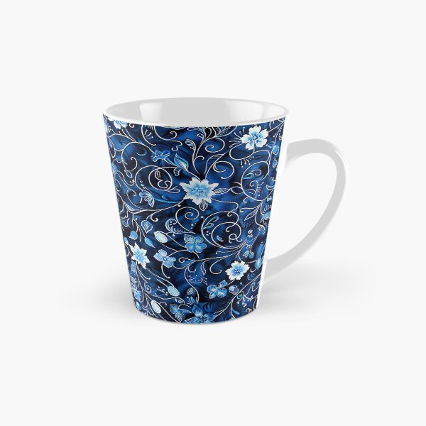 Item preview, Cute Blue Floral Batik Pattern- Floral Pattern -  Cute designed and sold by RoyalStarsPatts.