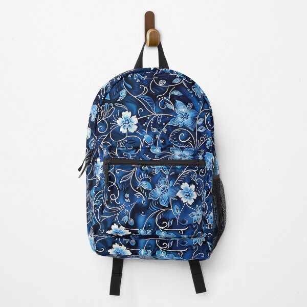 Item preview, Cute Blue Floral Batik Pattern- Floral Pattern -  Cute designed and sold by RoyalStarsPatts.