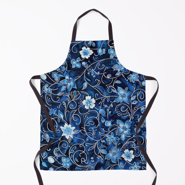 Item preview, Cute Blue Floral Batik Pattern- Floral Pattern - Cute designed and sold by RoyalStarsPatts.