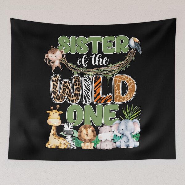 Item preview, Sister Of The Wild One 1St Birthday Family Safari Jungle designed and sold by TysonLangosh.