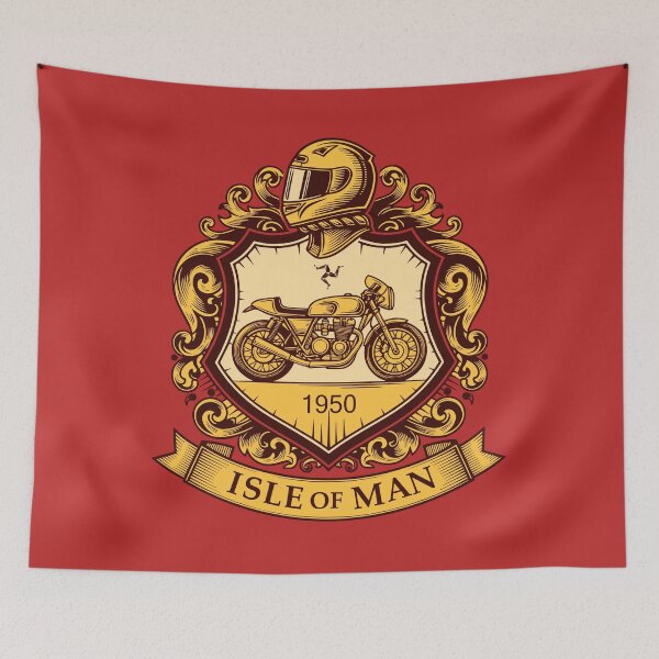 Item preview, Vintage Isle of Man TT Racing Crest designed and sold by KiwiRider.
