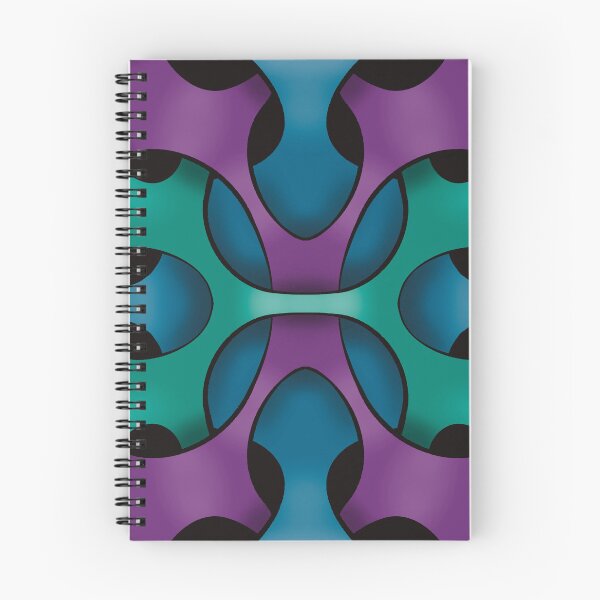 Item preview, 3D Blue Purple Green Metallic Pattern designed and sold by HydrangeaDelMar.
